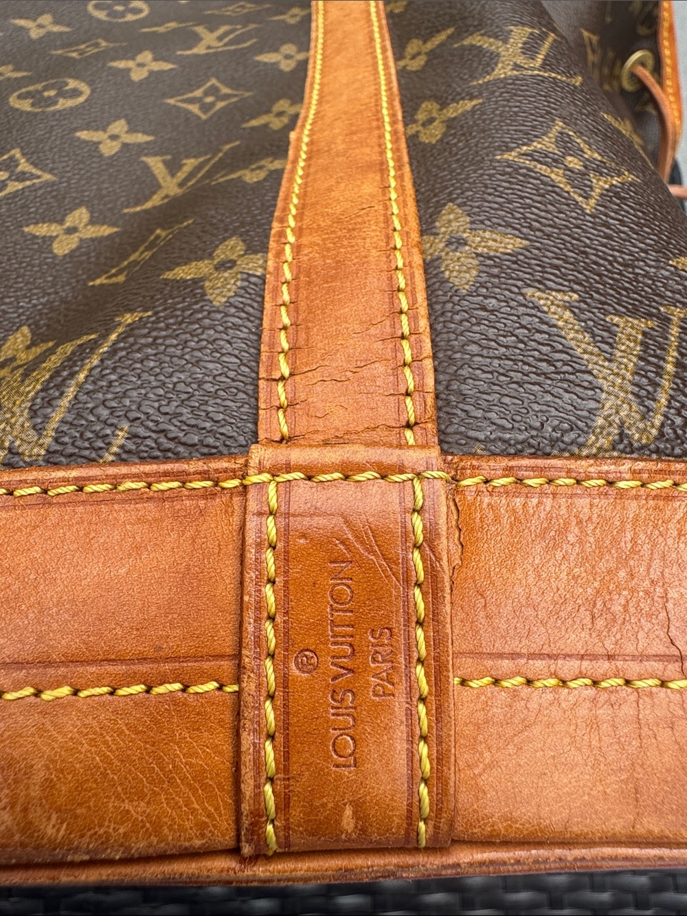 Louis Vuitton Noé Monogram Bucket Bag Vintage Authentic - Picture 13 of 16